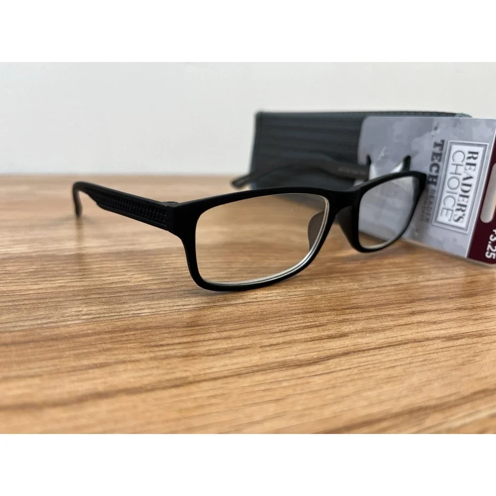 Reader's‎ Choice Tech Reading Glasses Tyler +3.25 with Case Foster Grant NEW